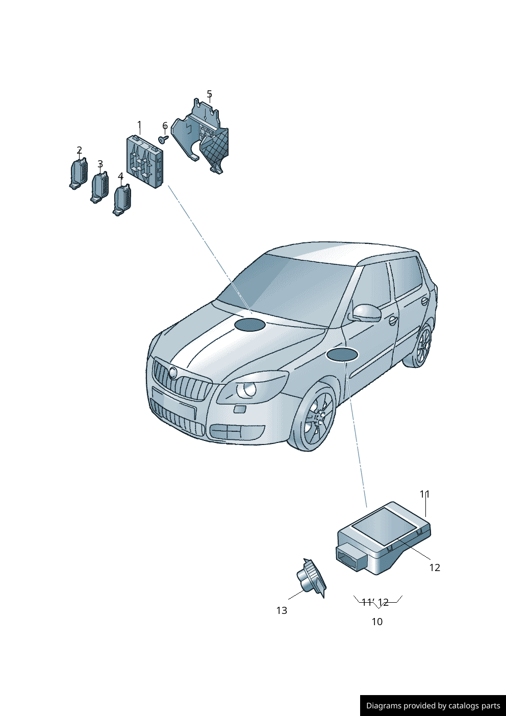Car part diagram
