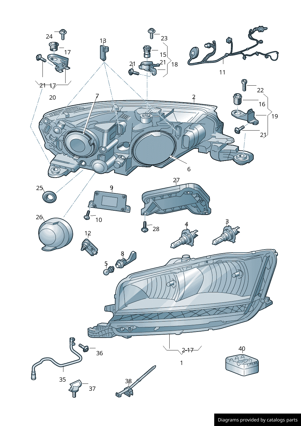 Car part diagram