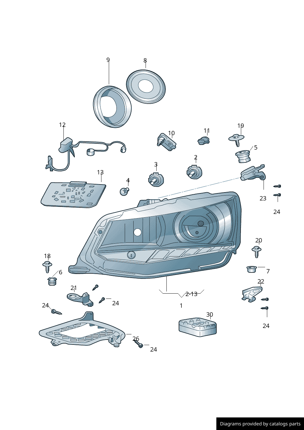 Car part diagram
