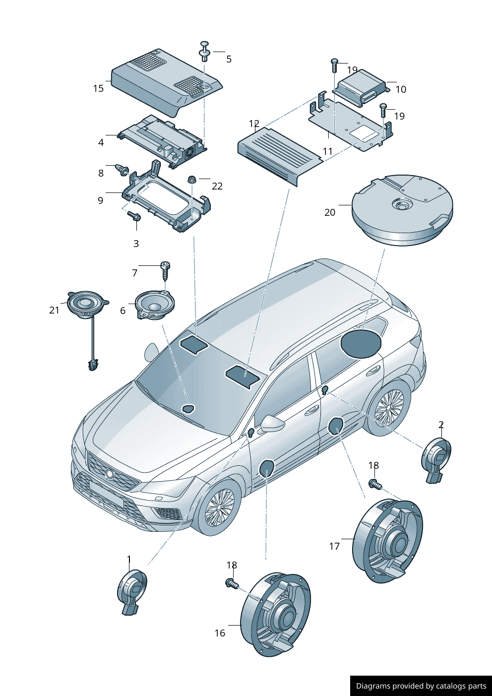 Car part diagram