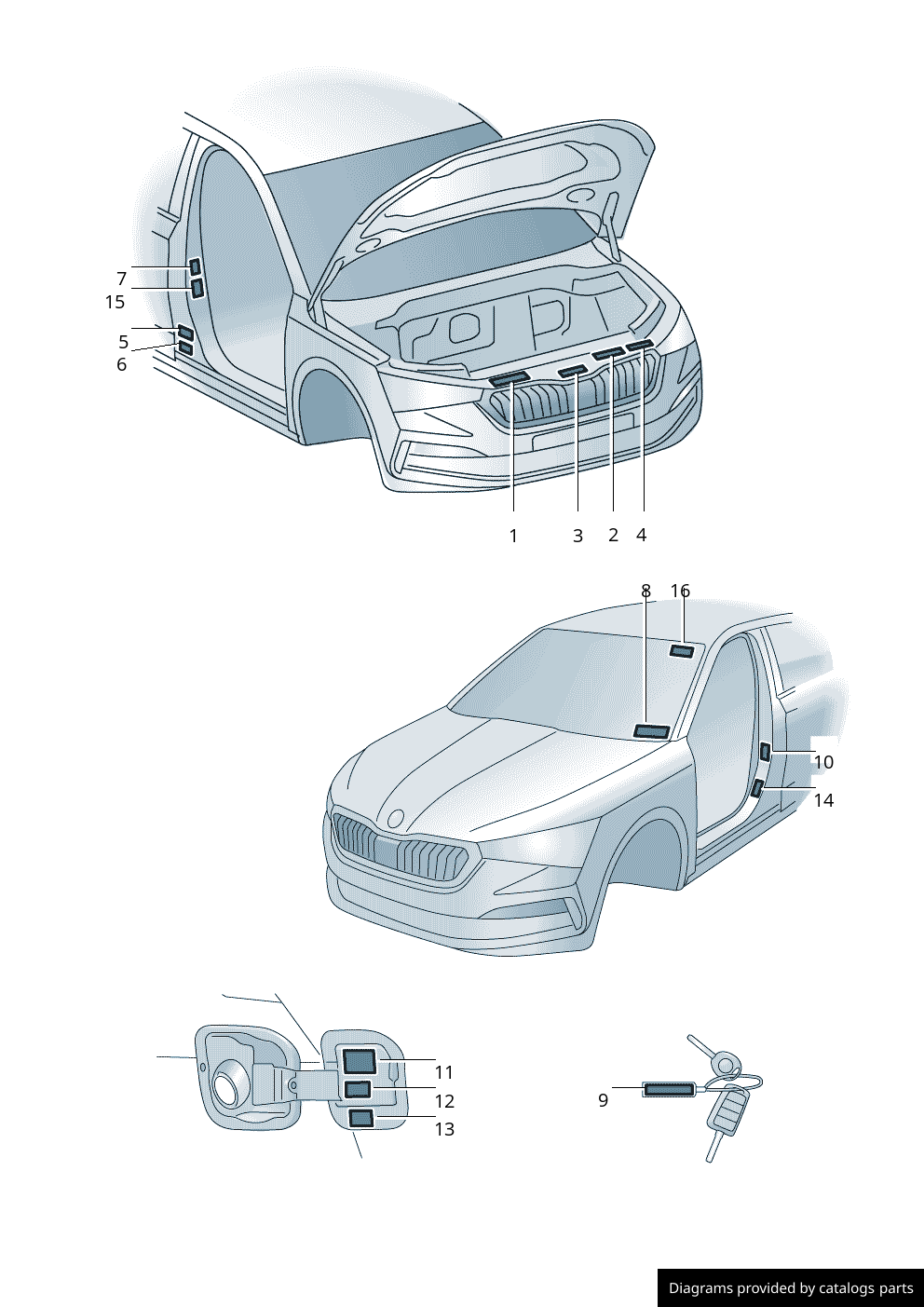 Car part diagram