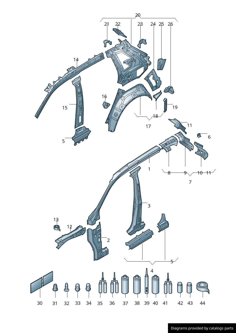 Car part diagram