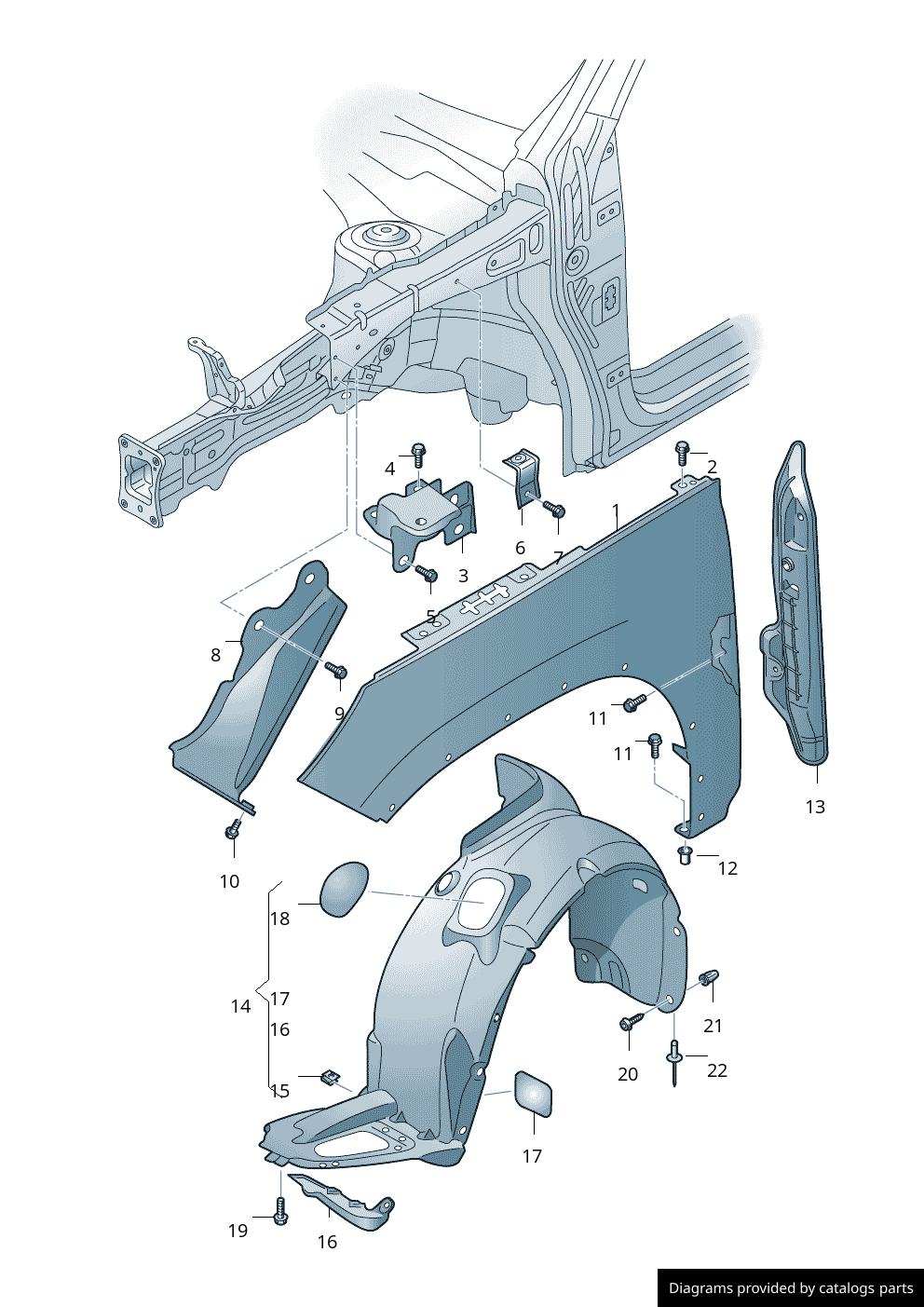 Car part diagram