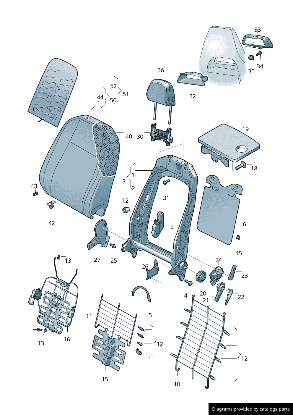 Car part diagram