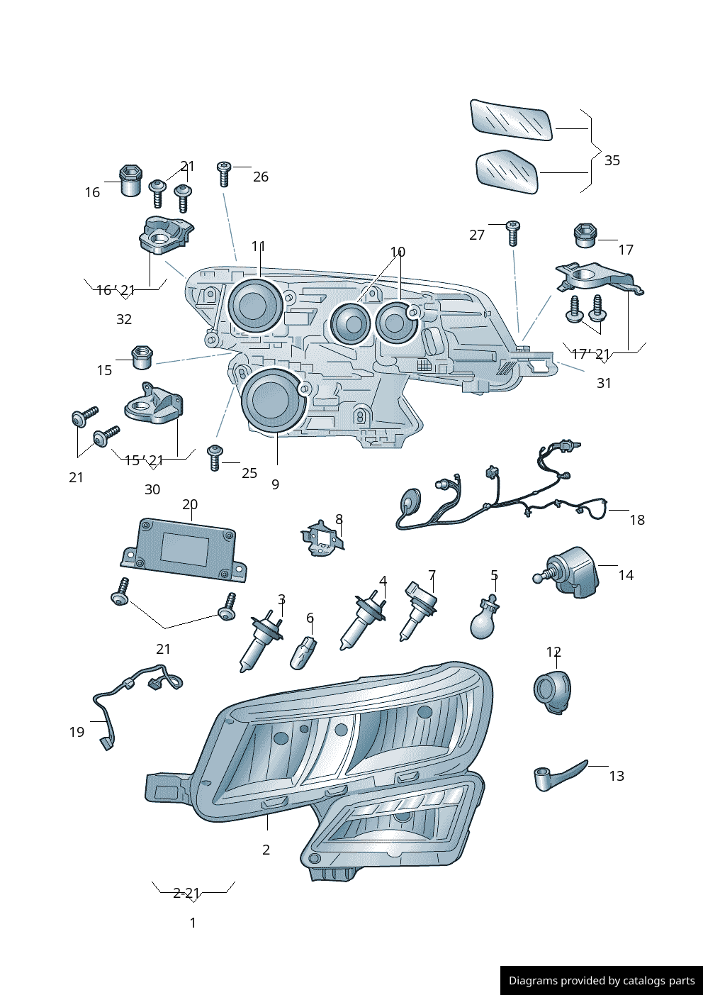 Car part diagram