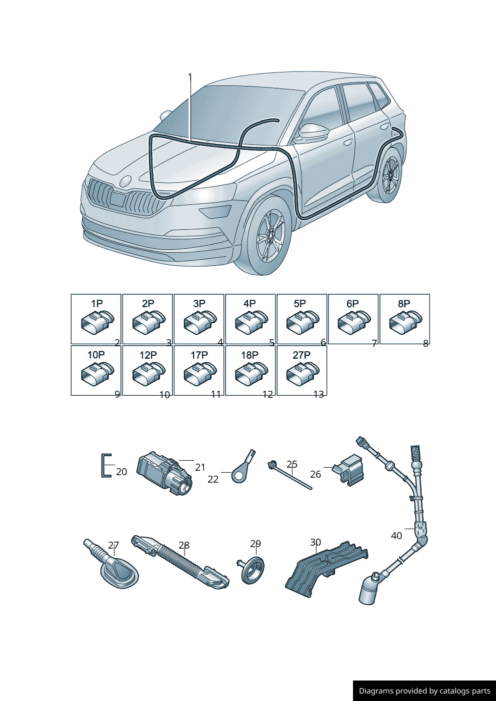 Car part diagram