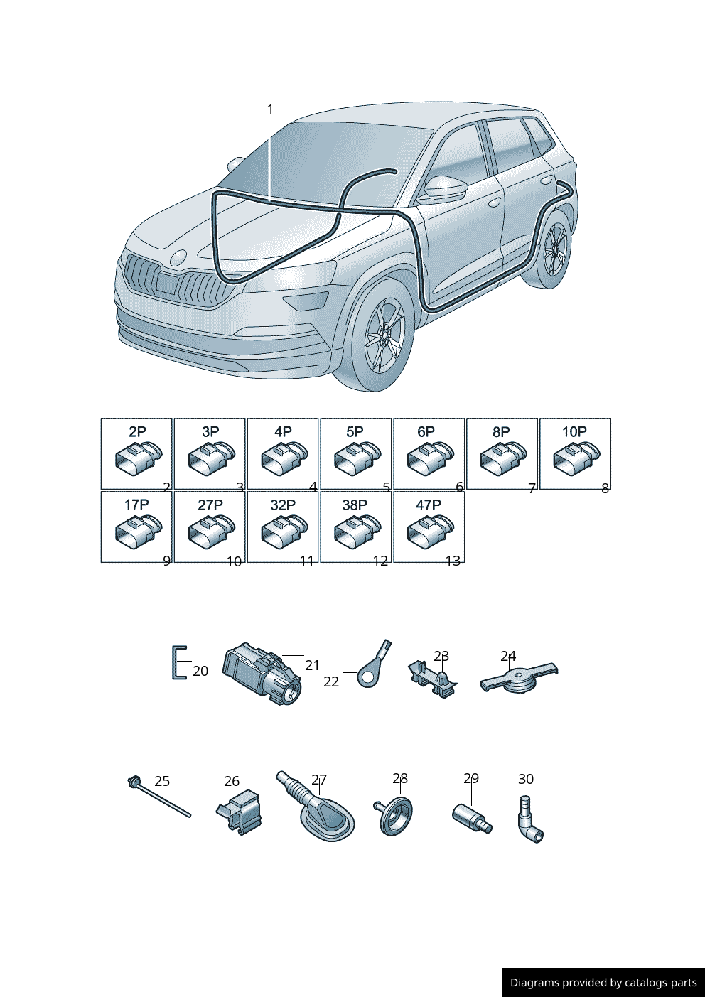 Car part diagram