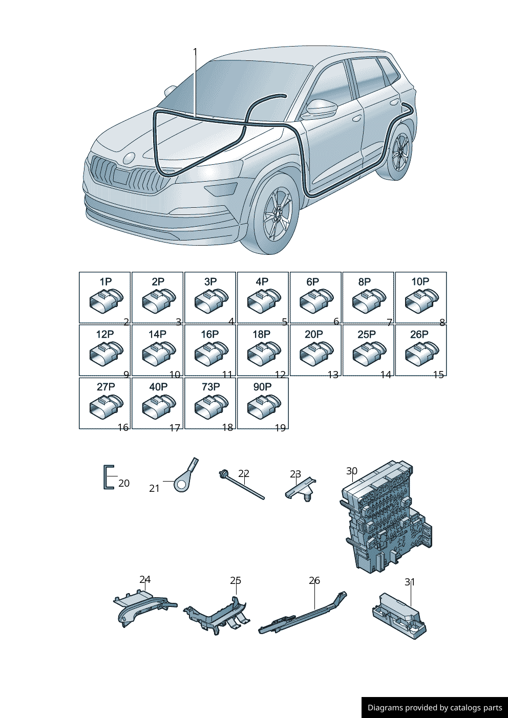 Car part diagram