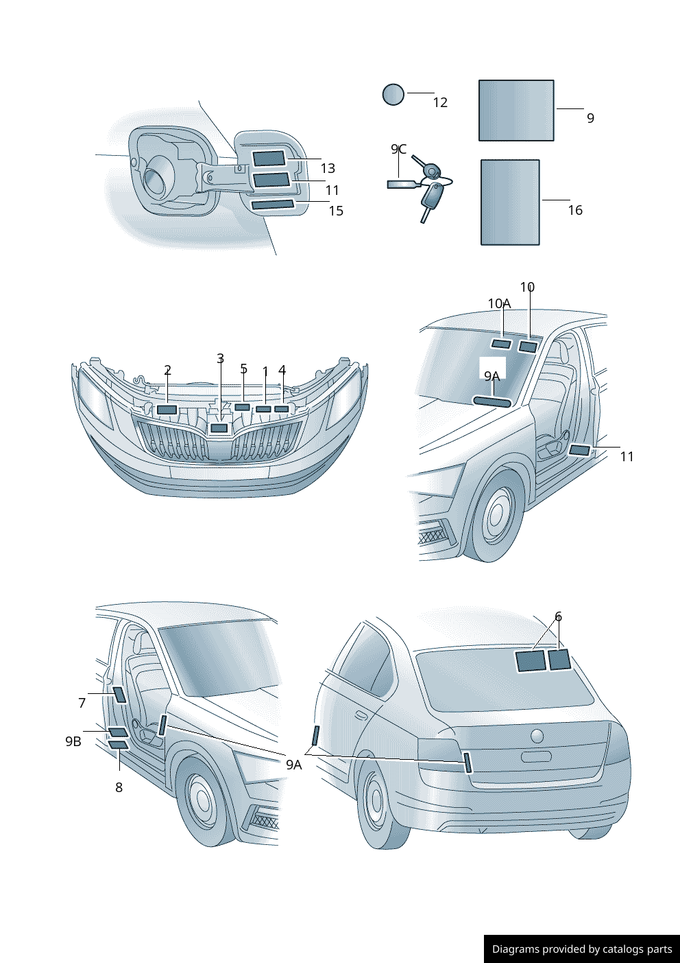 Car part diagram