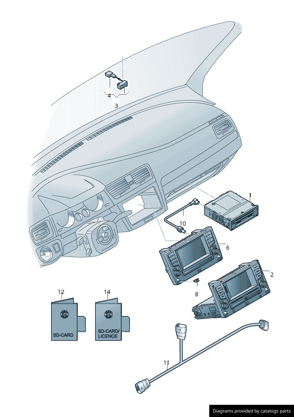 Car part diagram