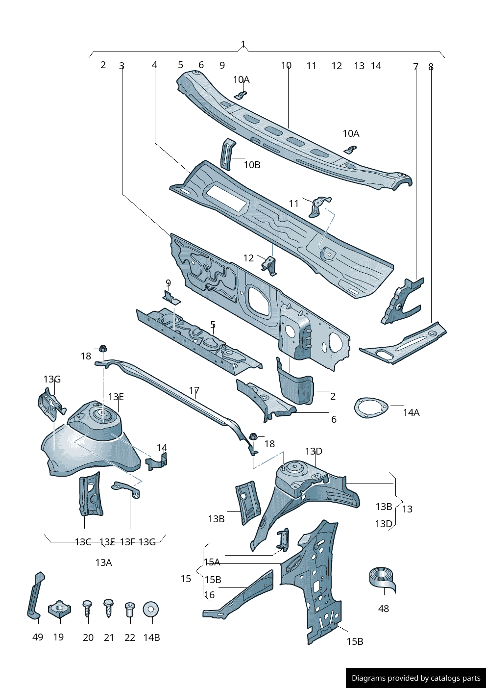 Car part diagram
