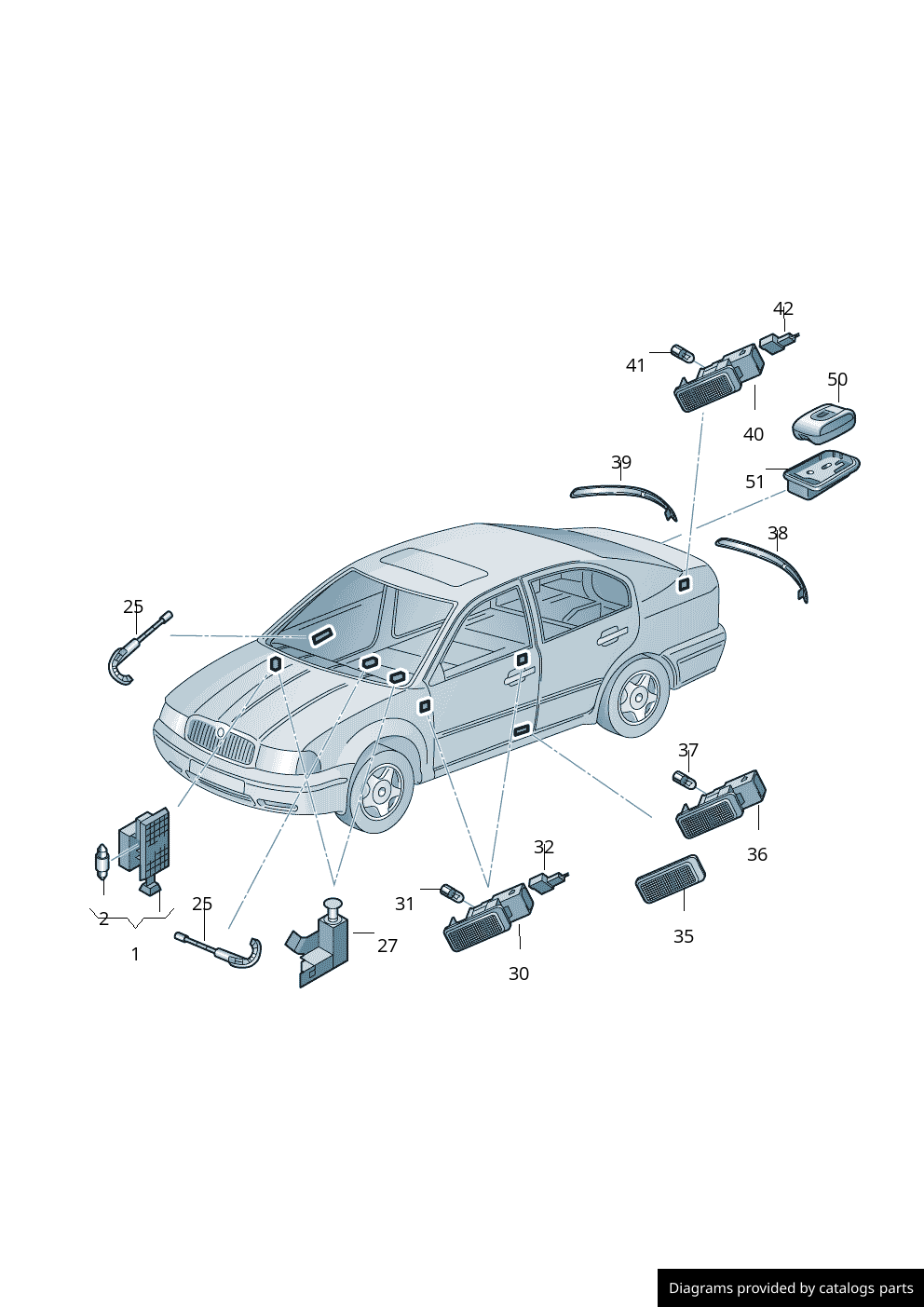Car part diagram