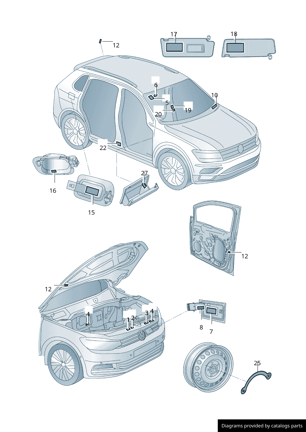 Car part diagram