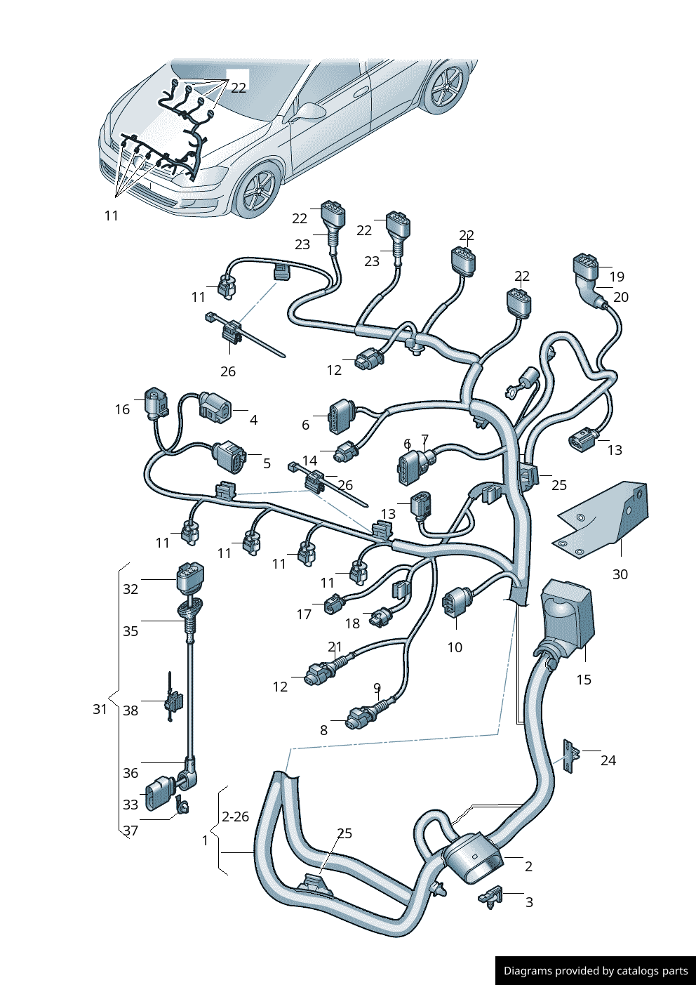 Car part diagram