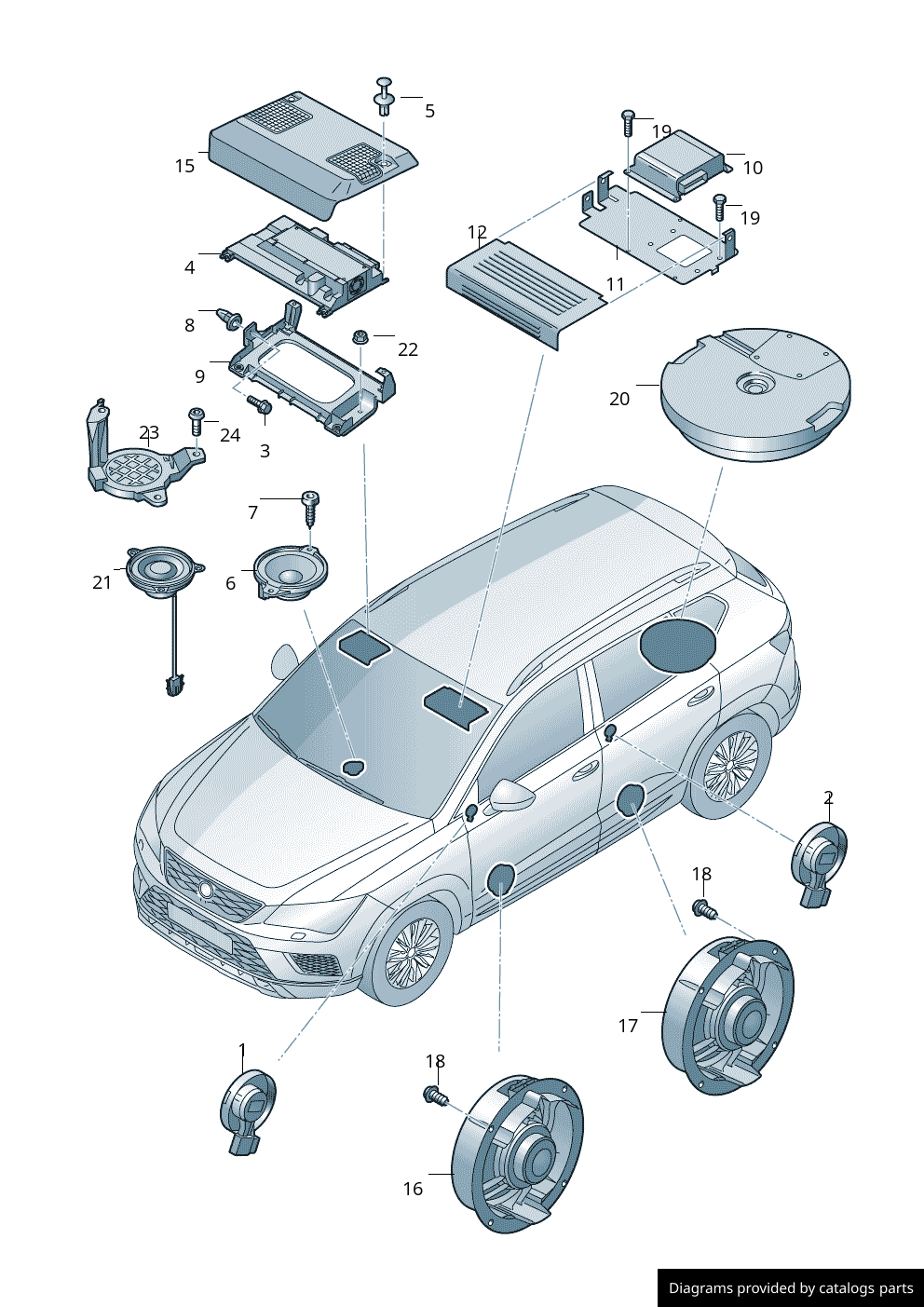 Car part diagram