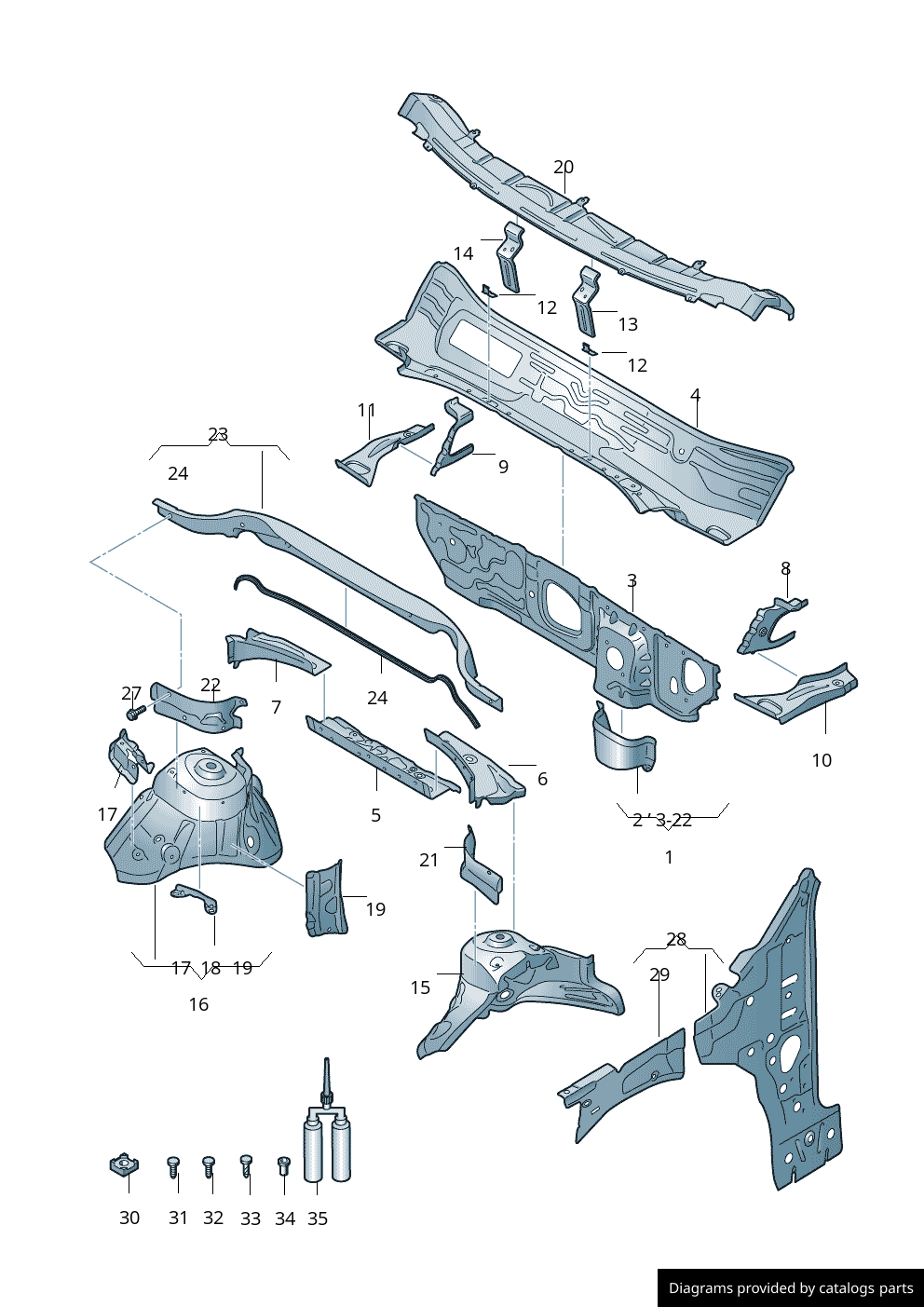 Car part diagram