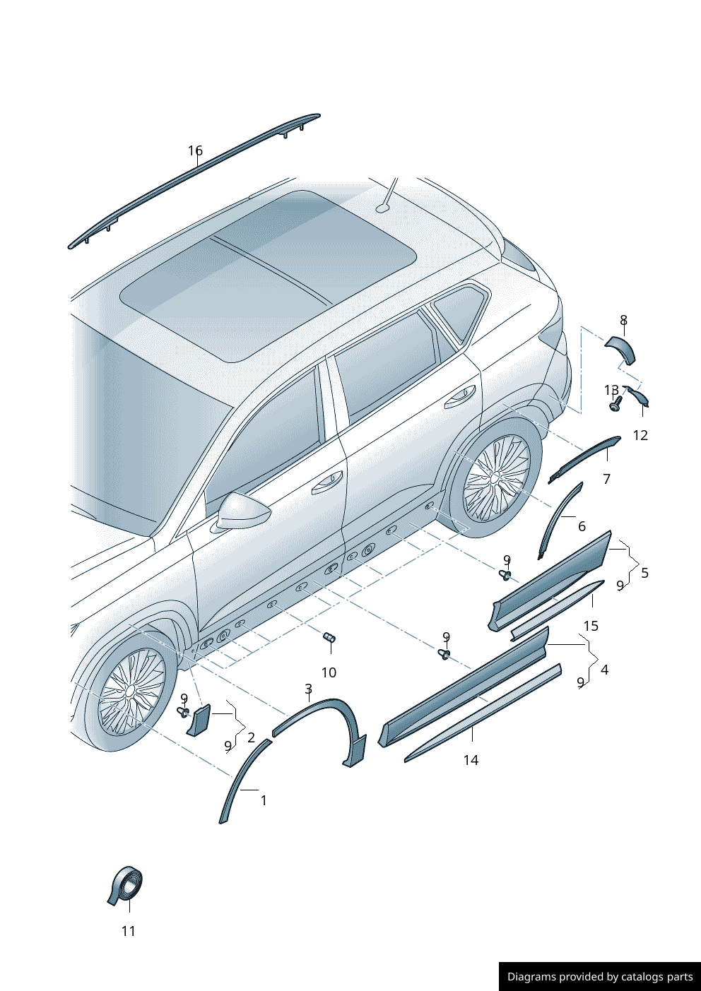 Car part diagram