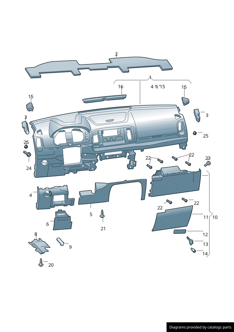 Car part diagram