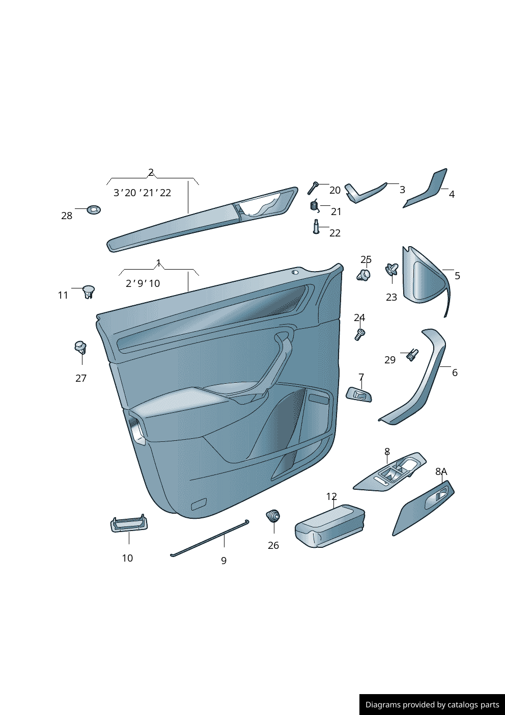 Car part diagram