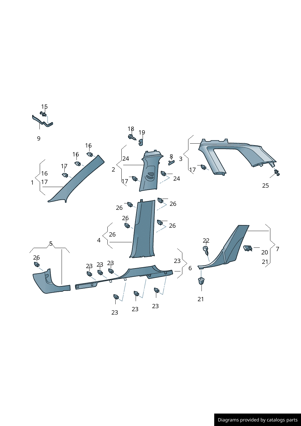 Car part diagram