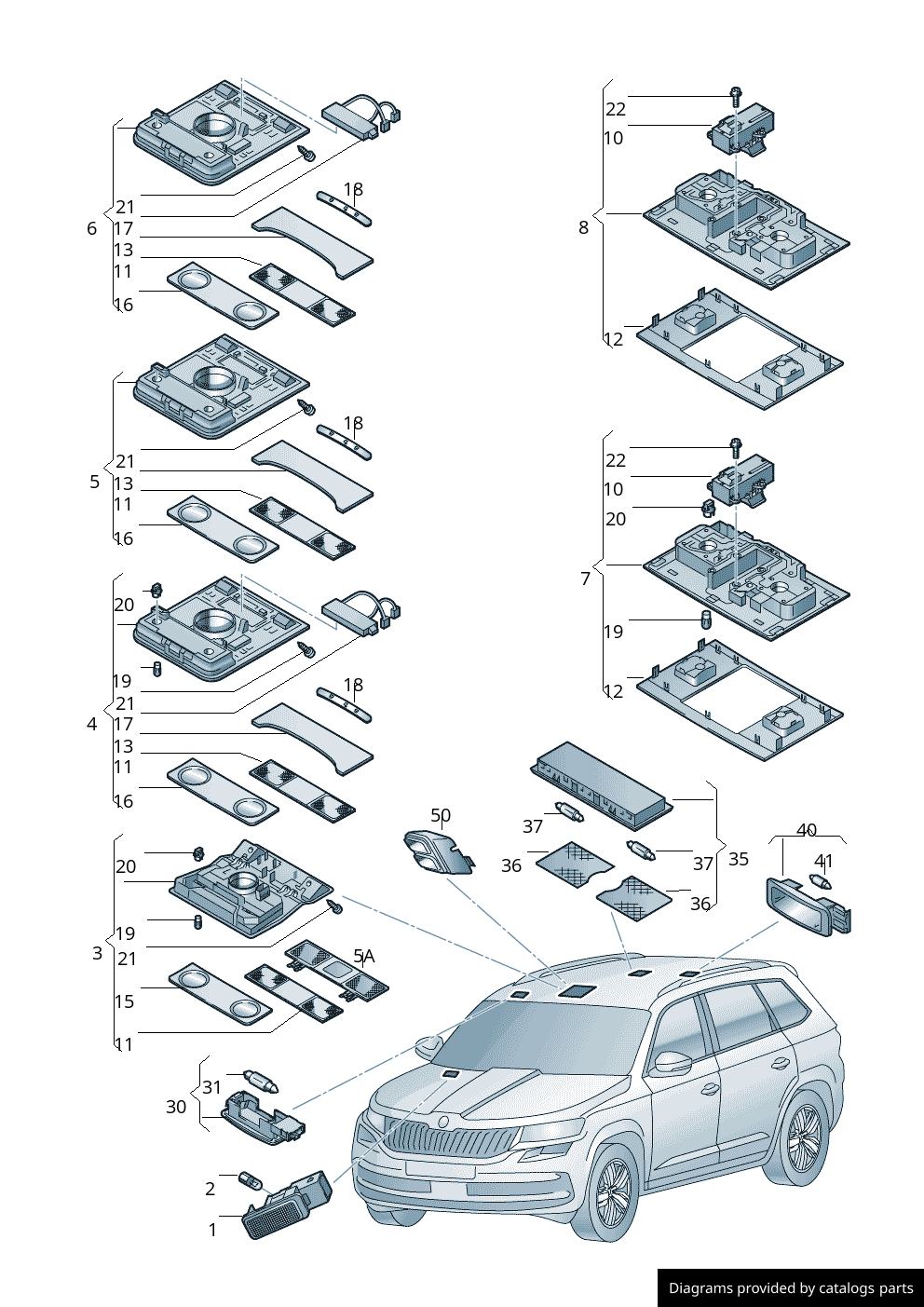 Car part diagram