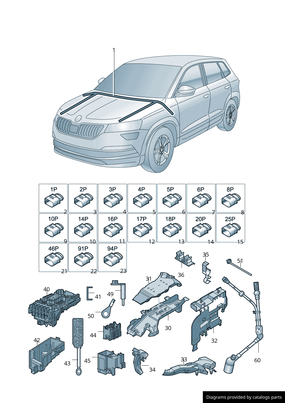Car part diagram
