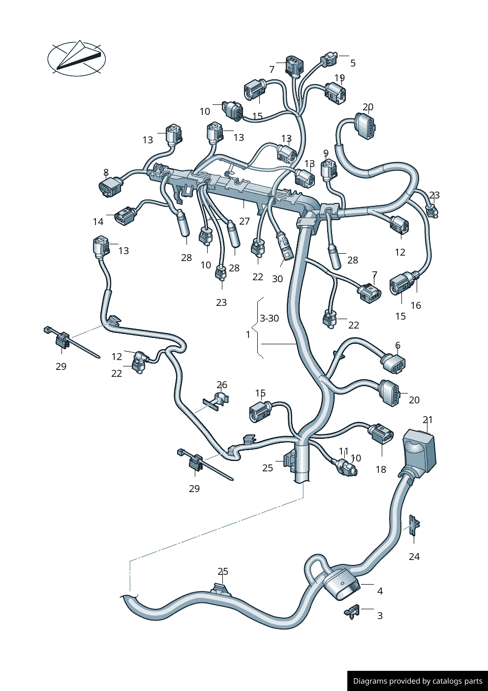 Car part diagram