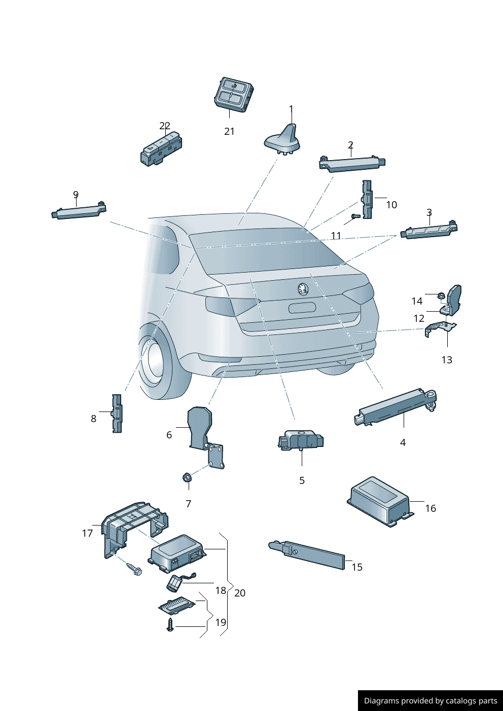 Car part diagram