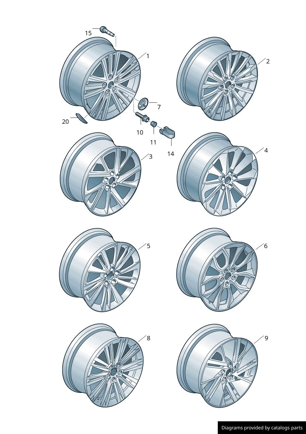 Car part diagram