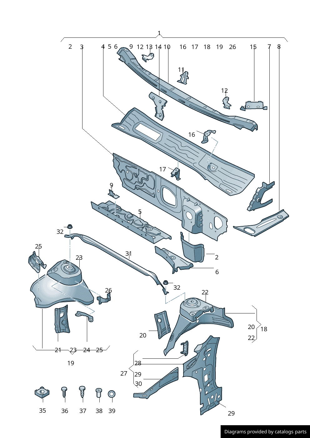 Car part diagram