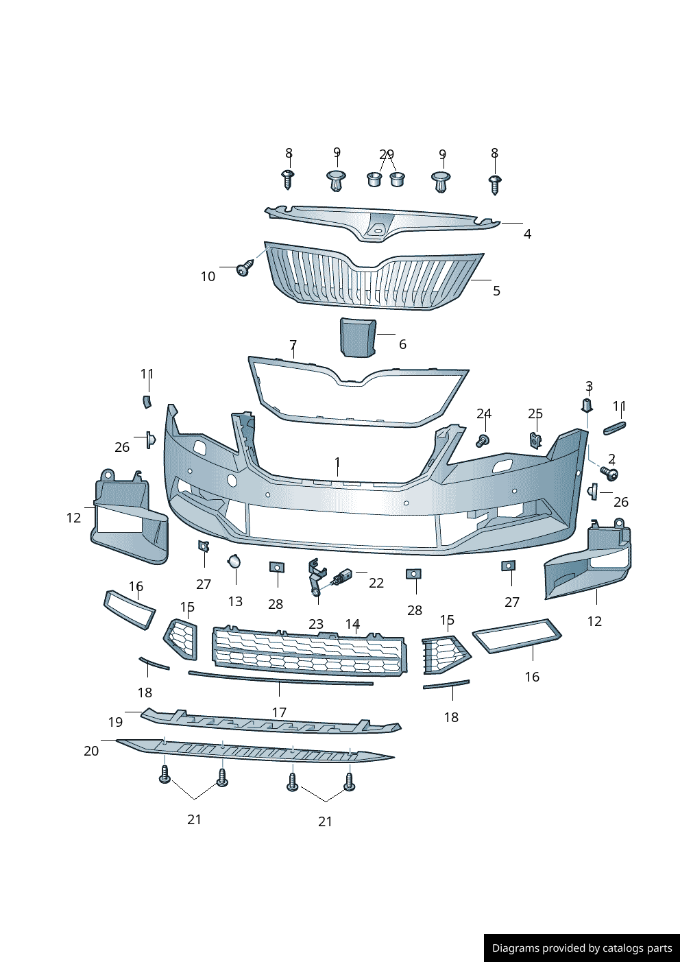 Car part diagram