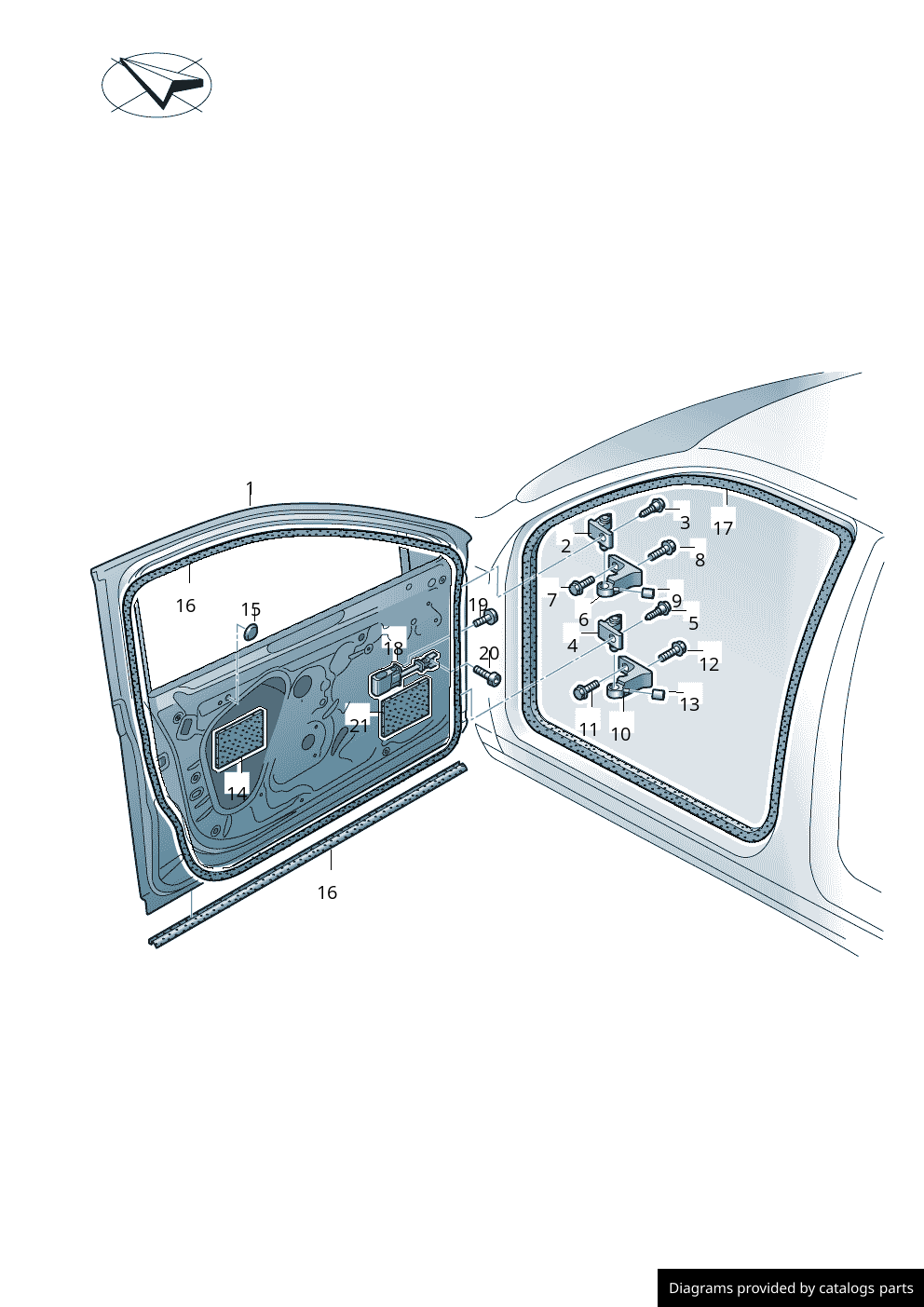 Car part diagram