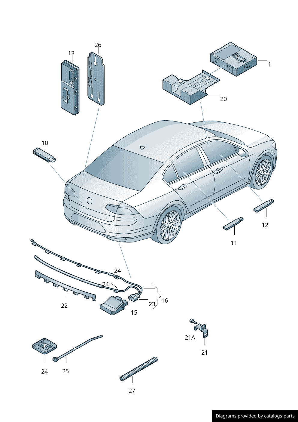Car part diagram