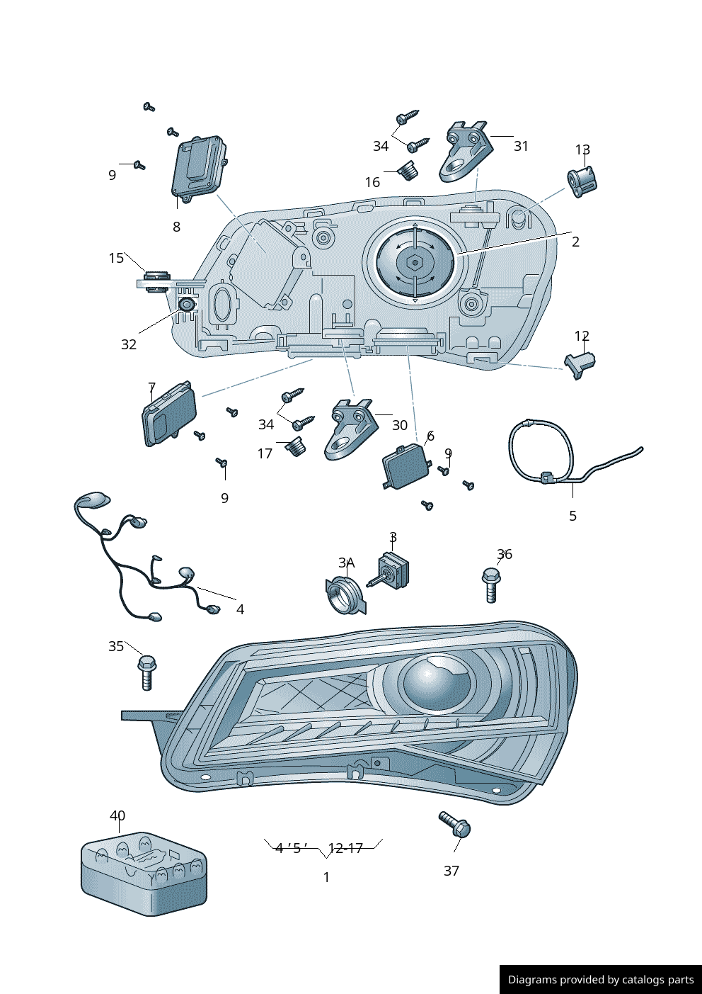 Car part diagram