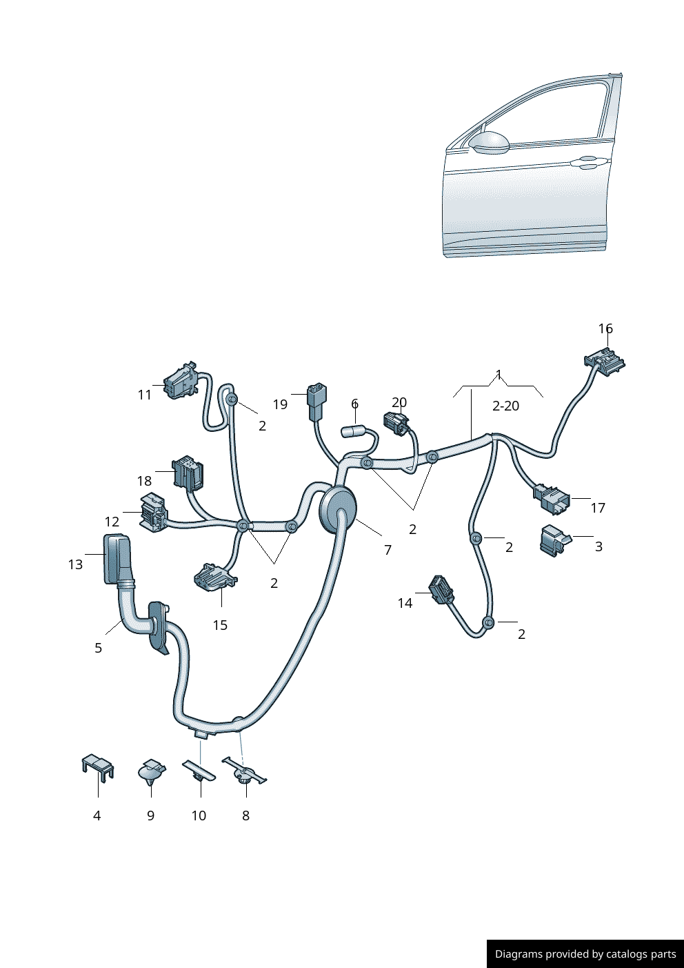 Car part diagram