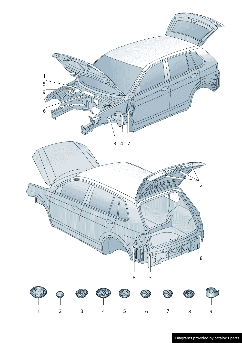 Car part diagram