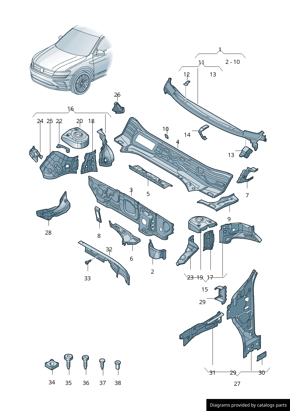 Car part diagram