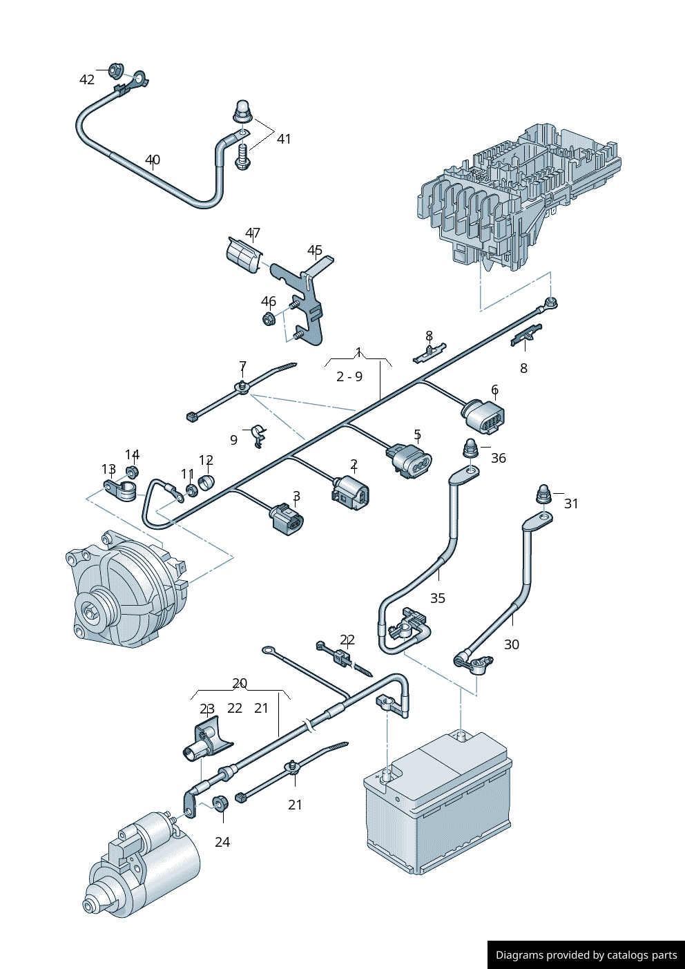Car part diagram