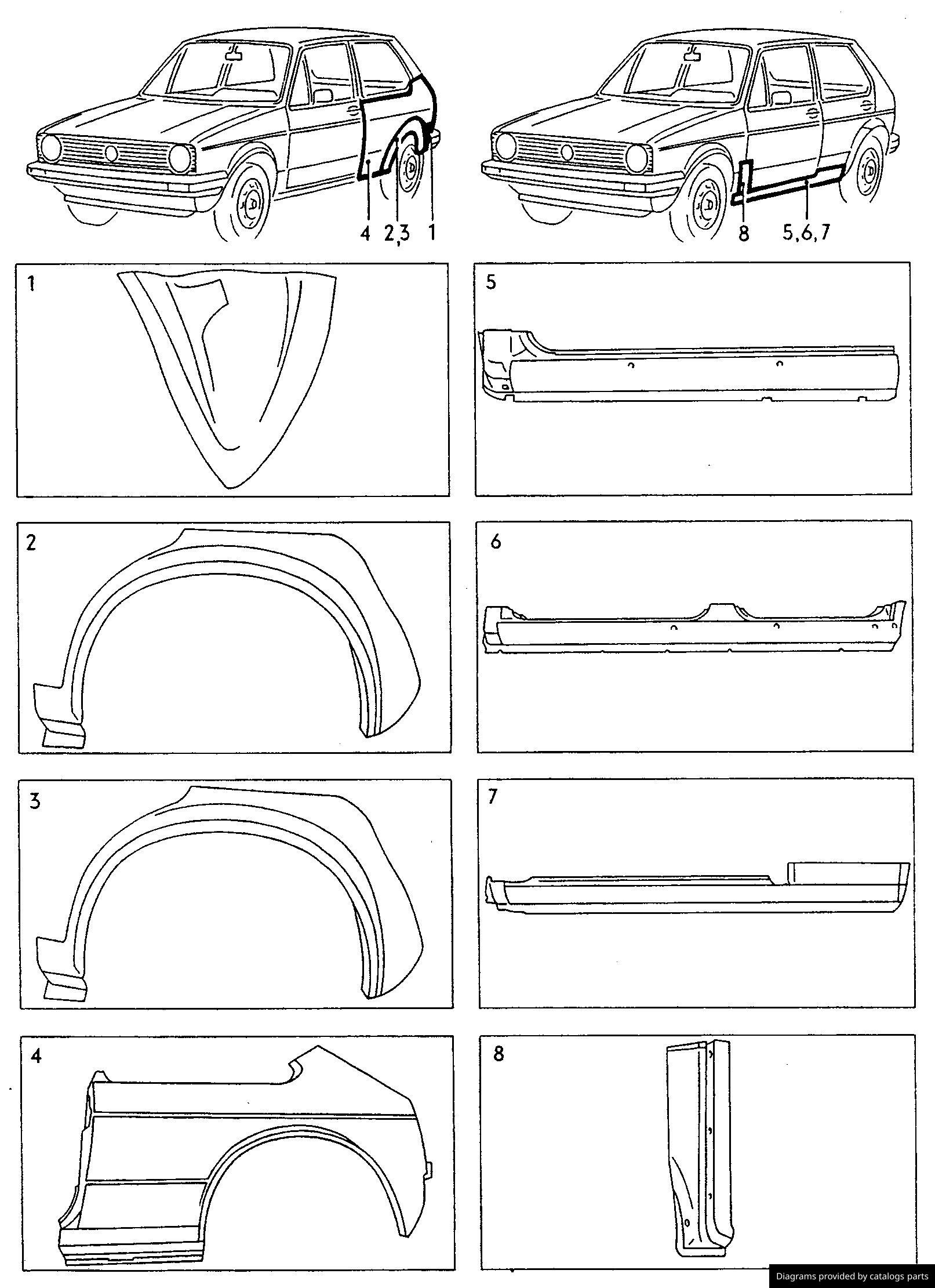 Car part diagram