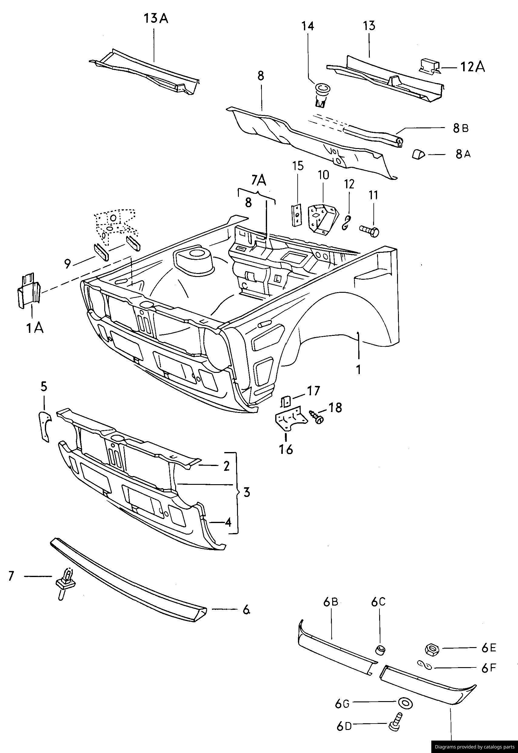 Car part diagram
