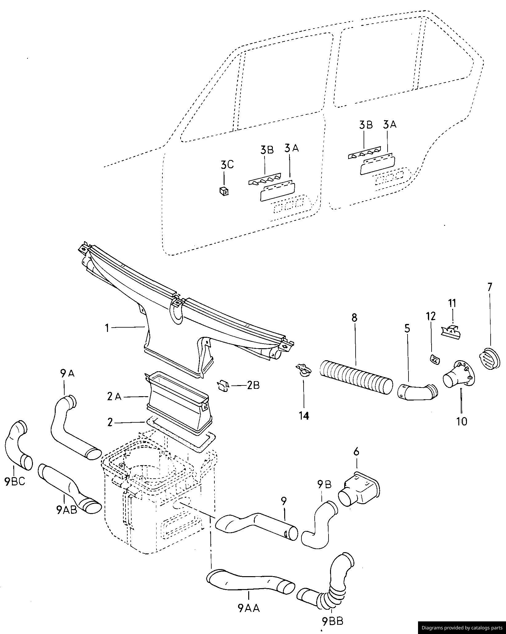 Car part diagram