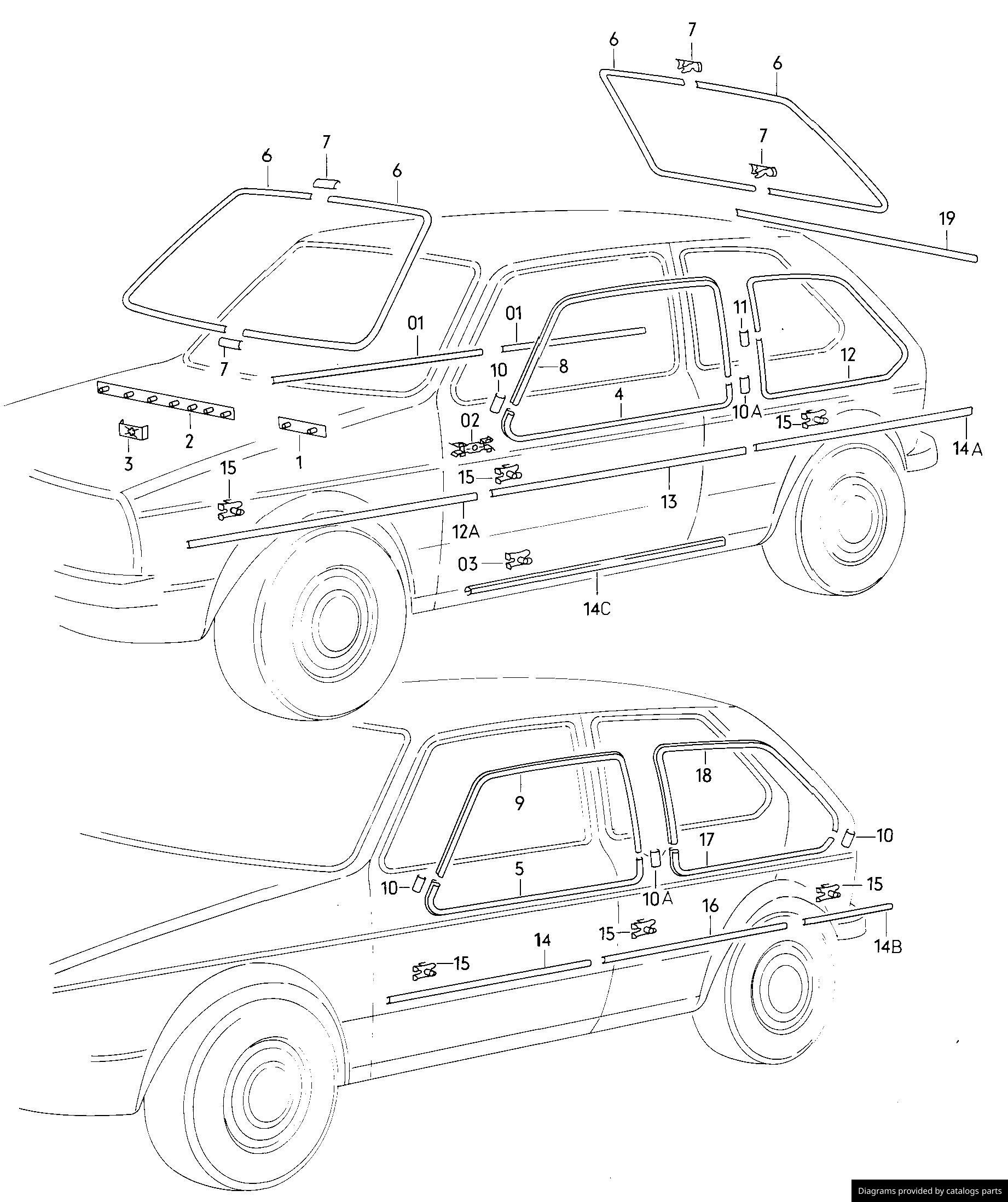 Car part diagram