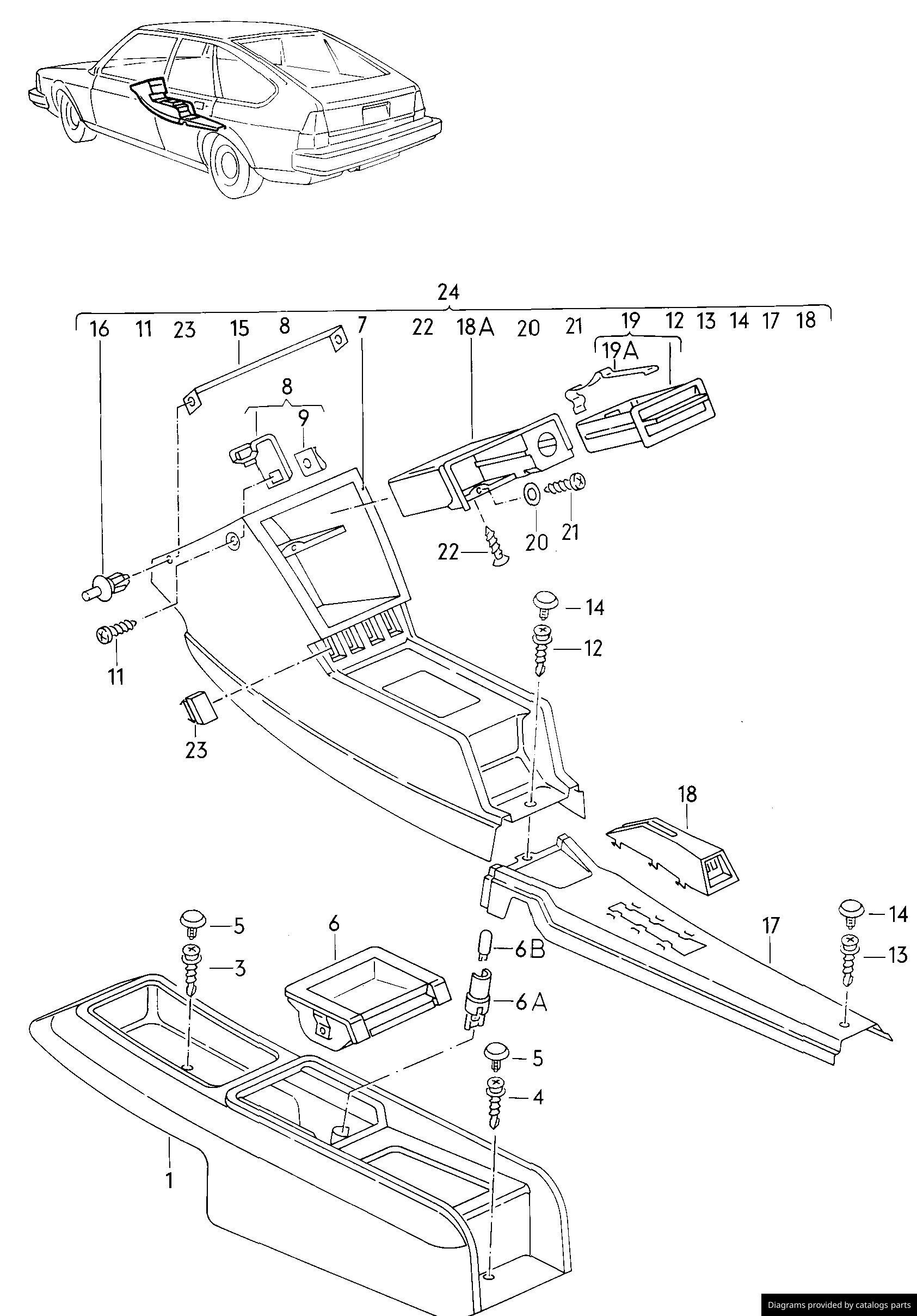Car part diagram