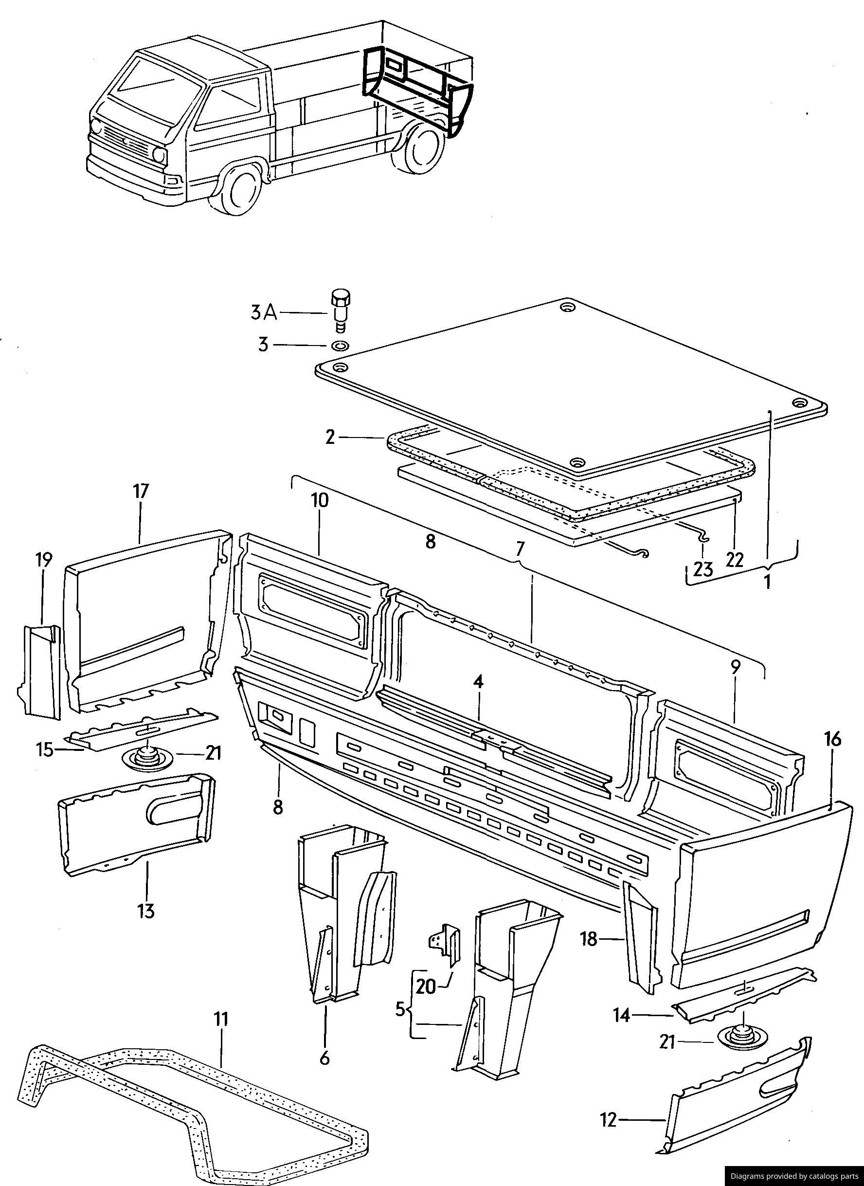 Car part diagram