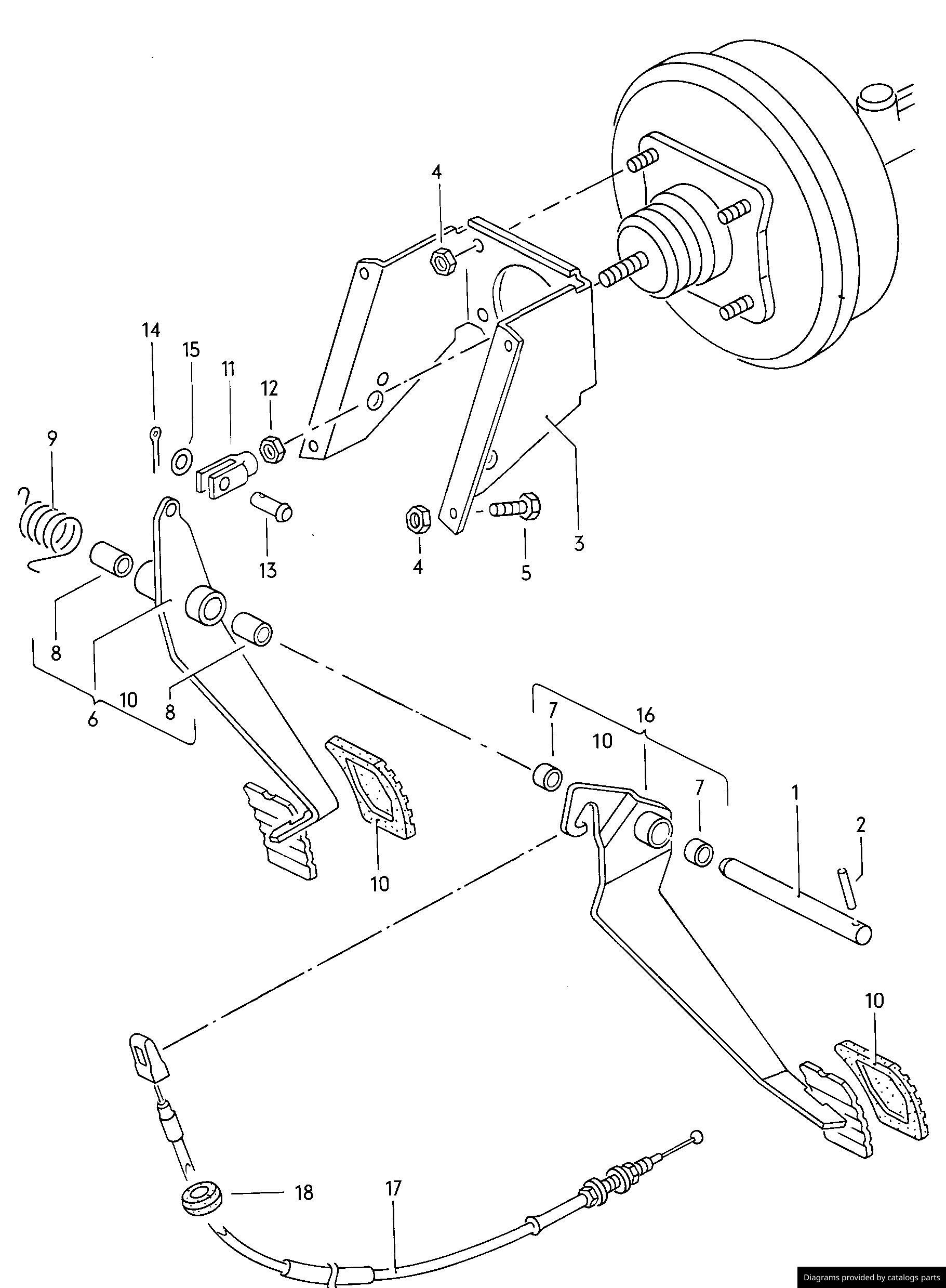 Volkswagen Clutch Pedal 281721315 LLLParts