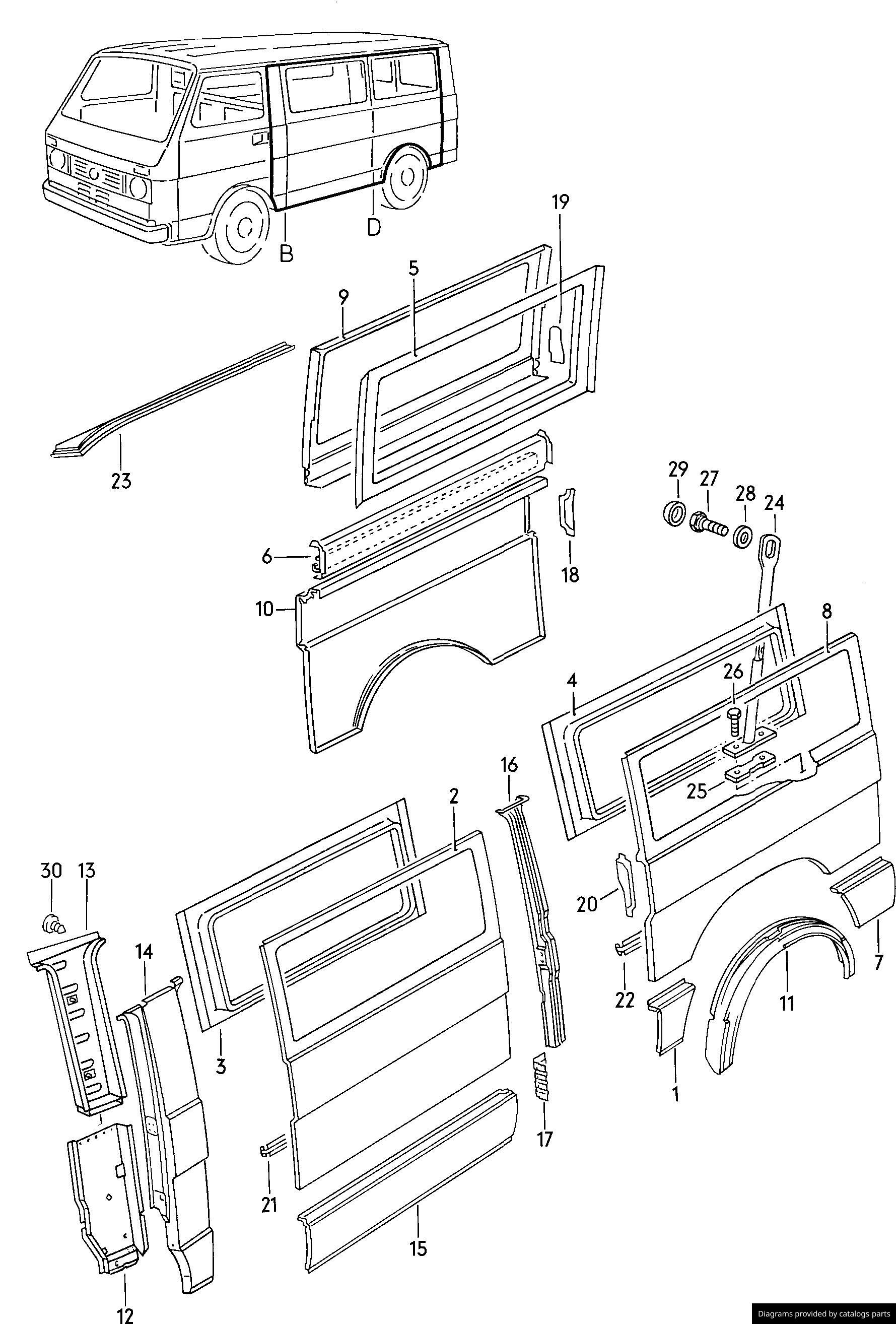 Car part diagram