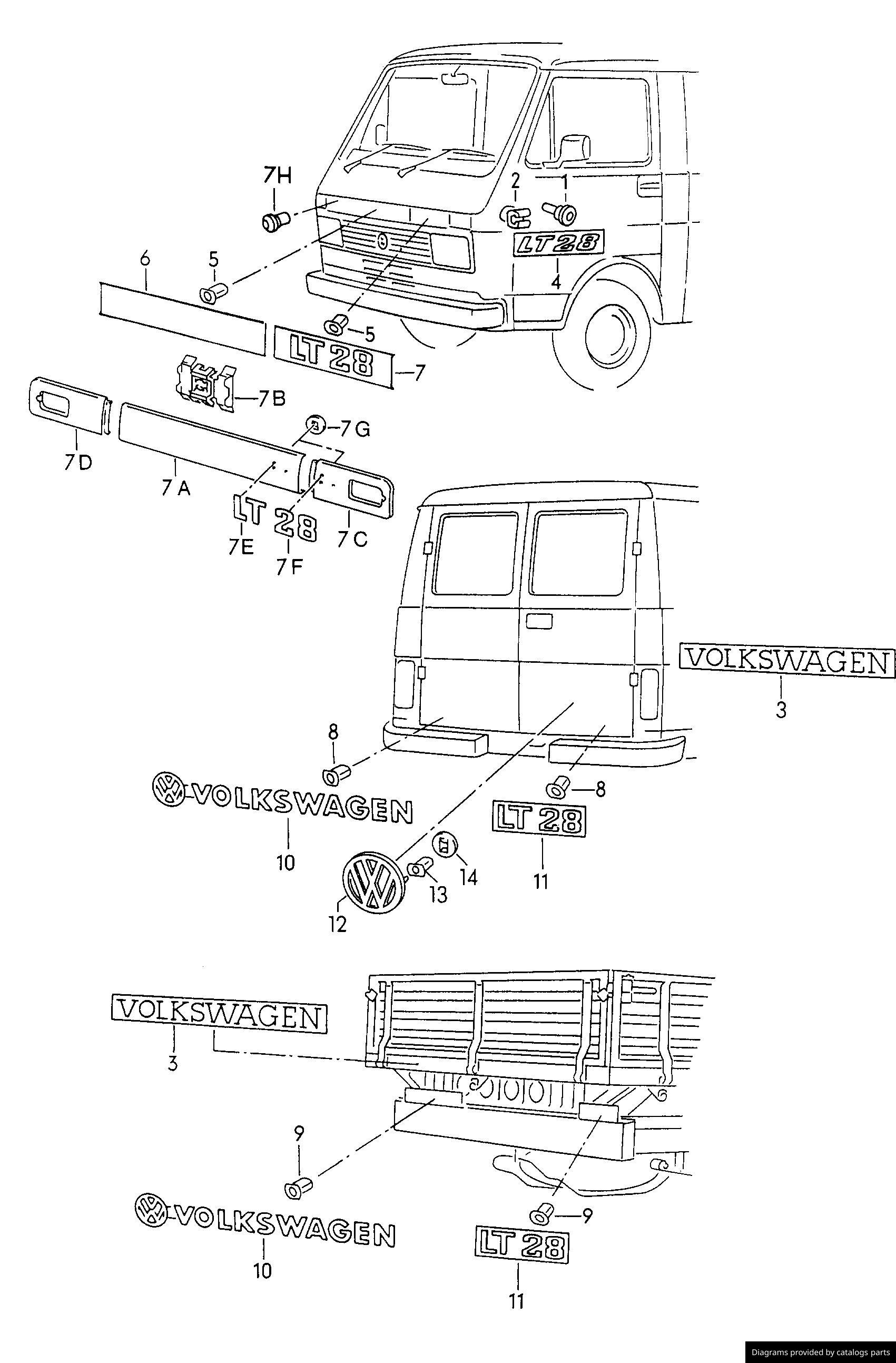 Car part diagram