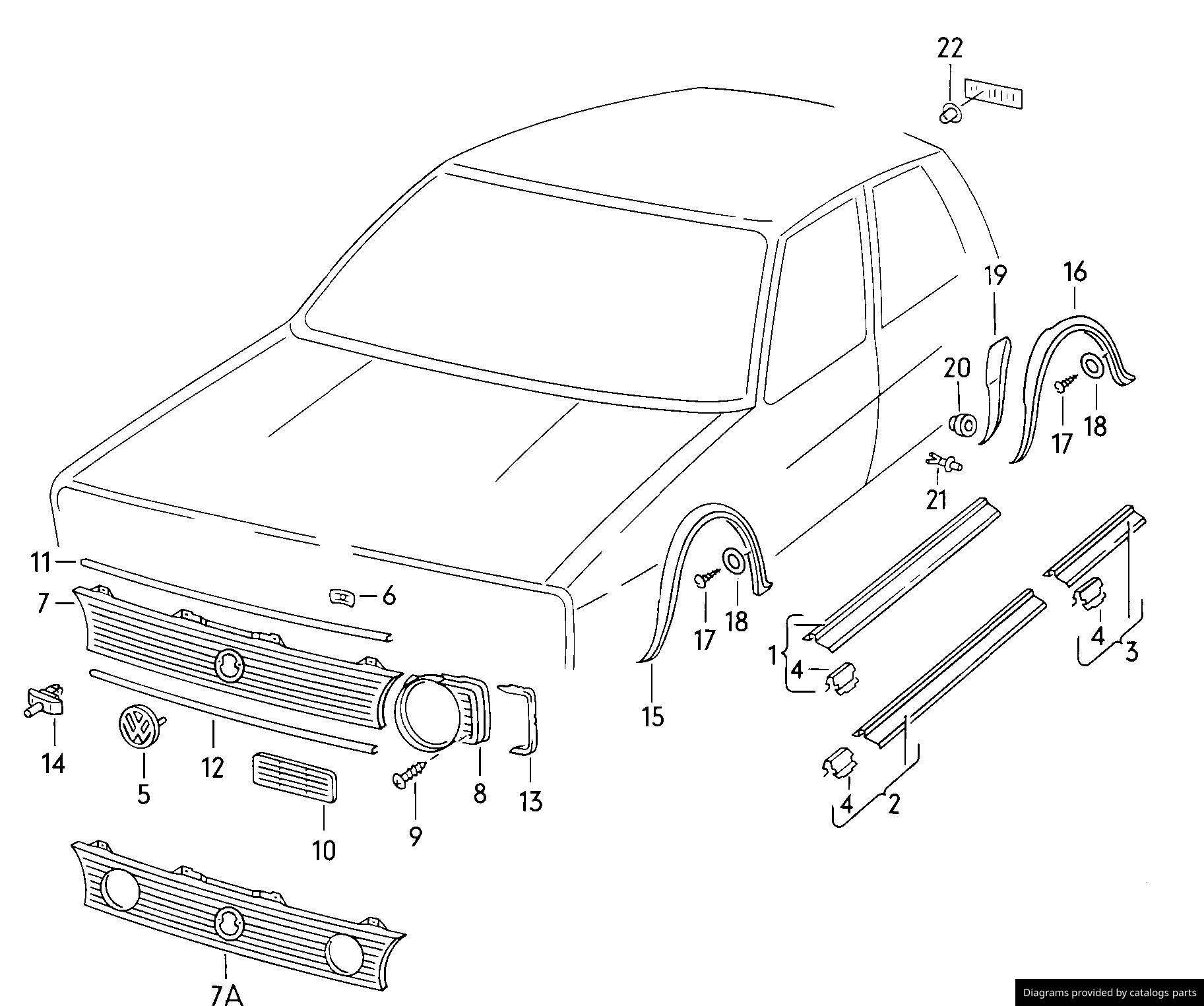 Car part diagram