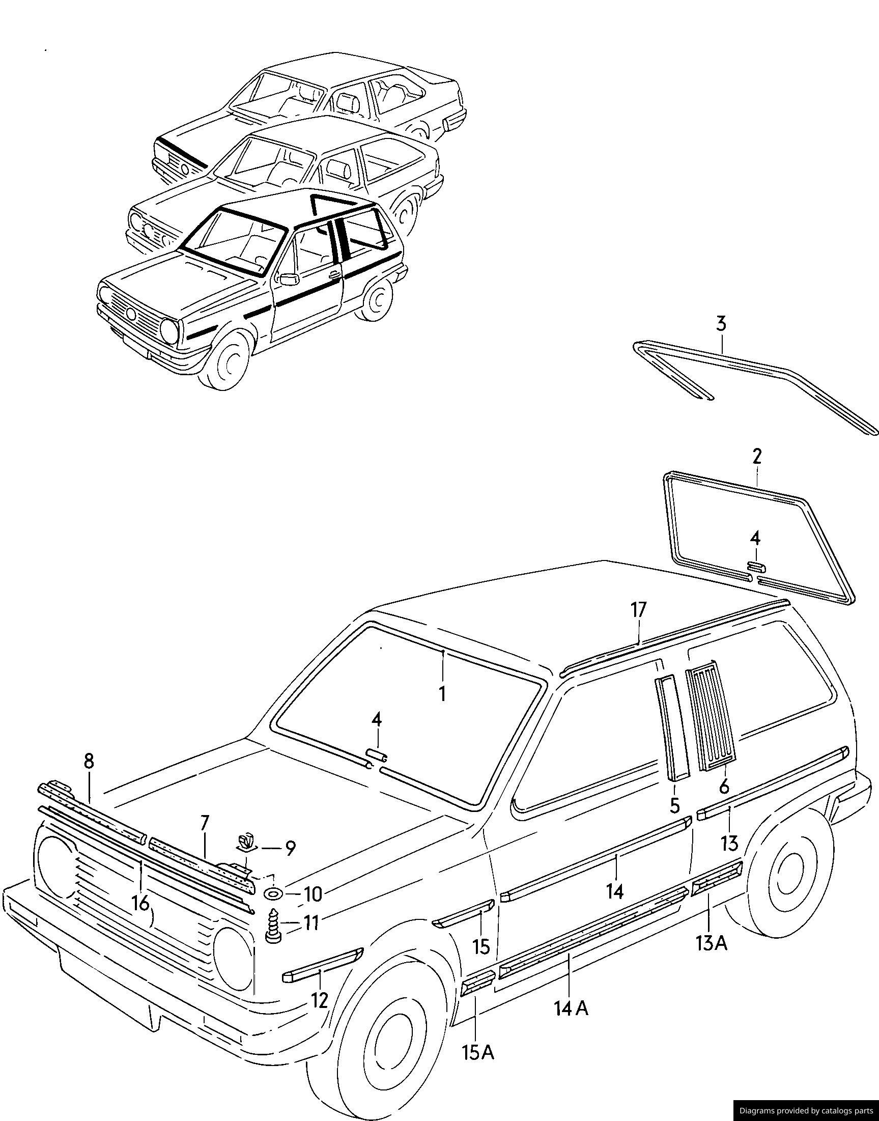 Car part diagram