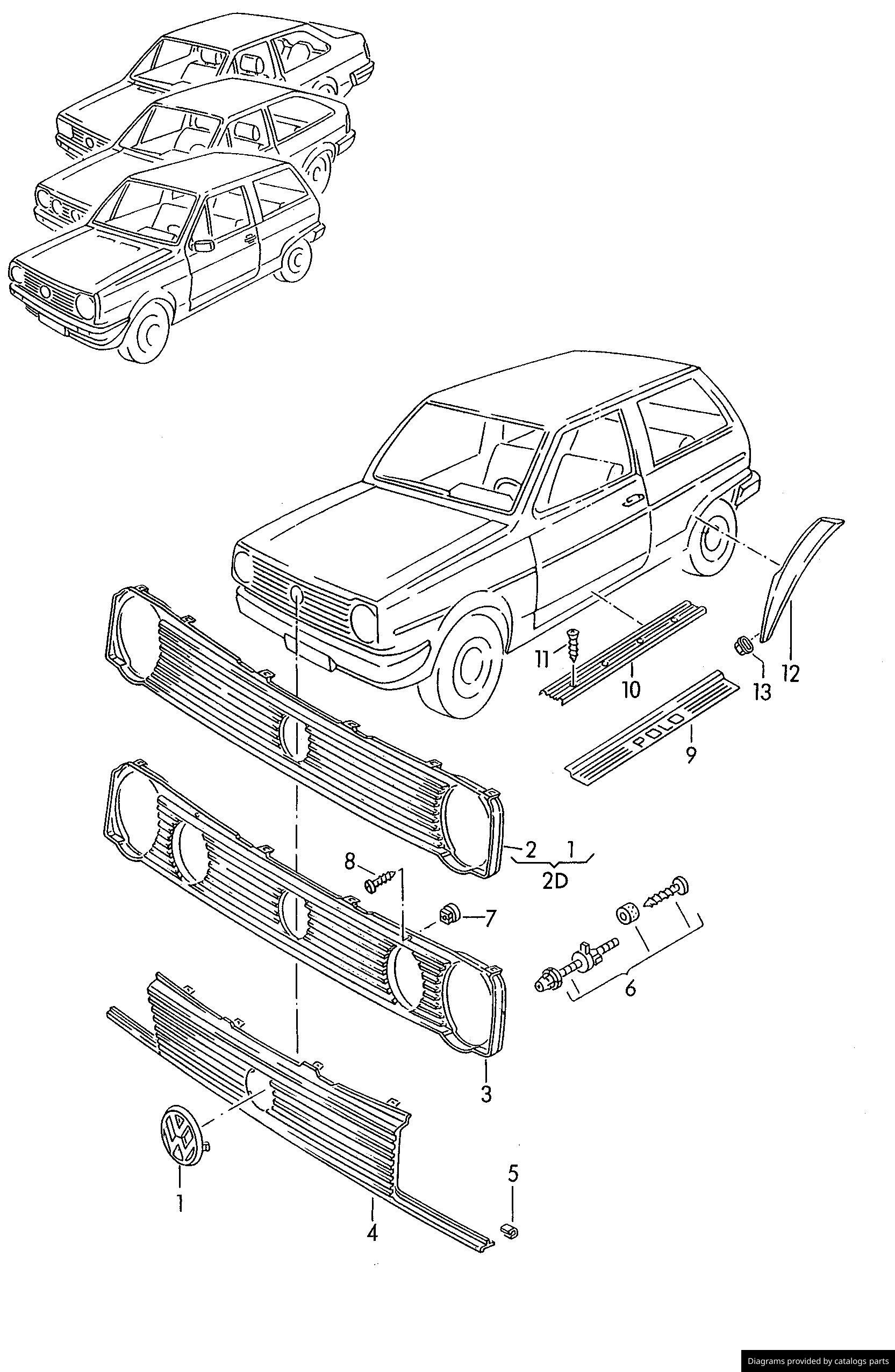 Car part diagram